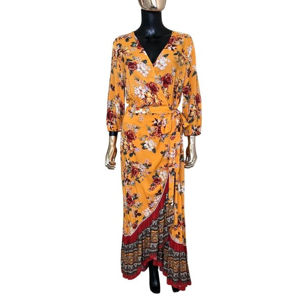 ✨ Farm Rio for Anthropologie Floral Wrap Maxi Dress – L Petite - Picture 3 of 15